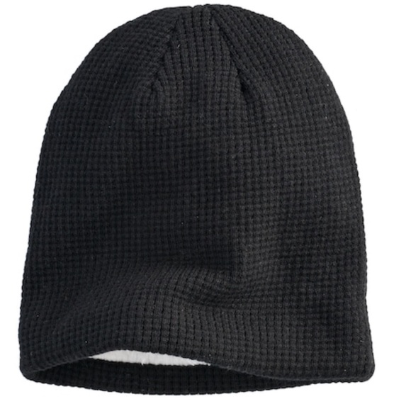 NWT Black Men’s Levi’s Waffle Beanie Hat - Picture 2 of 2